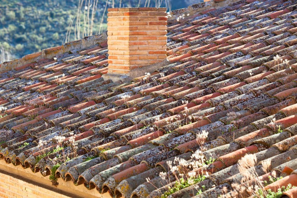 Old tile roof